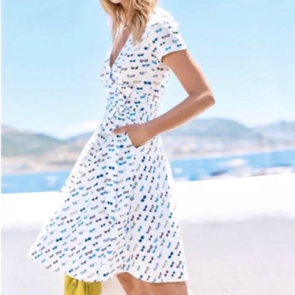 Boden Sunglasses Wrap Dress Size 2R